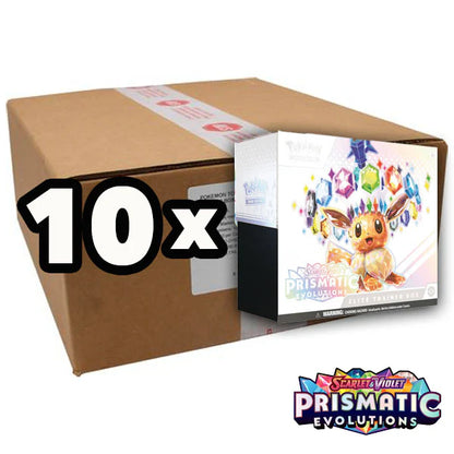 PRE-ORDER 1x case (10 boxes) Pokémon TCG: Scarlet & Violet 8.5 - Prismatic Evolutions - Elite Trainer Box
