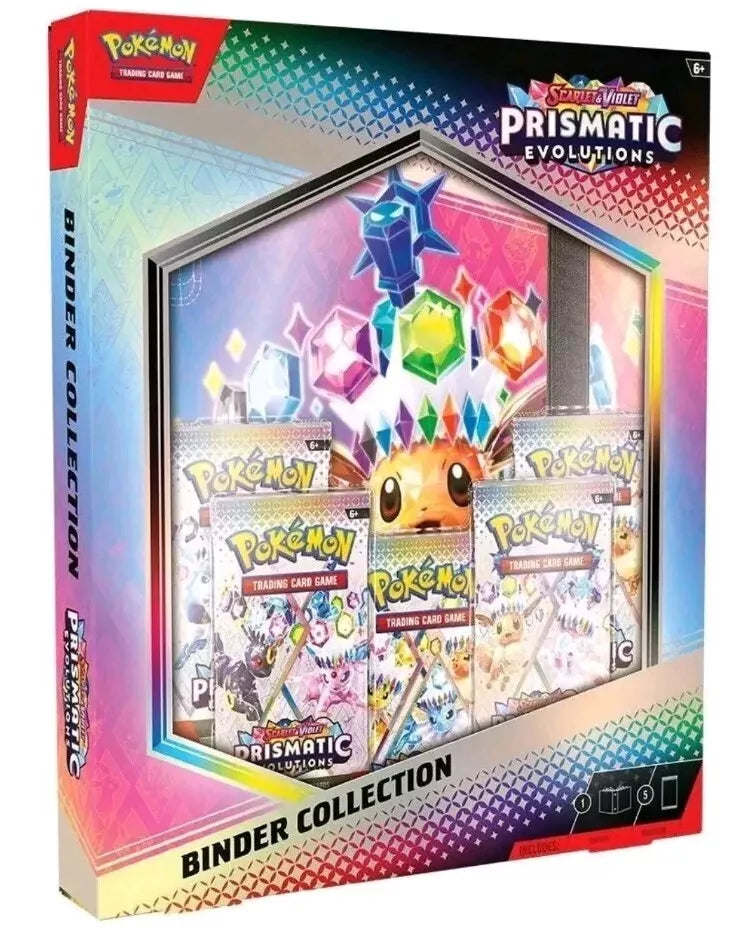 PRE-ORDER - 1x CASE (6 BOXES) Pokémon TCG: Scarlet & Violet 8.5 - Prismatic Evolutions - Binder Collection